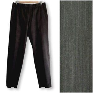 BOSS Hugo Boss Pasolini Movie 100% Wool Pin Stripe Formal Trousers Men's Sz 40 R